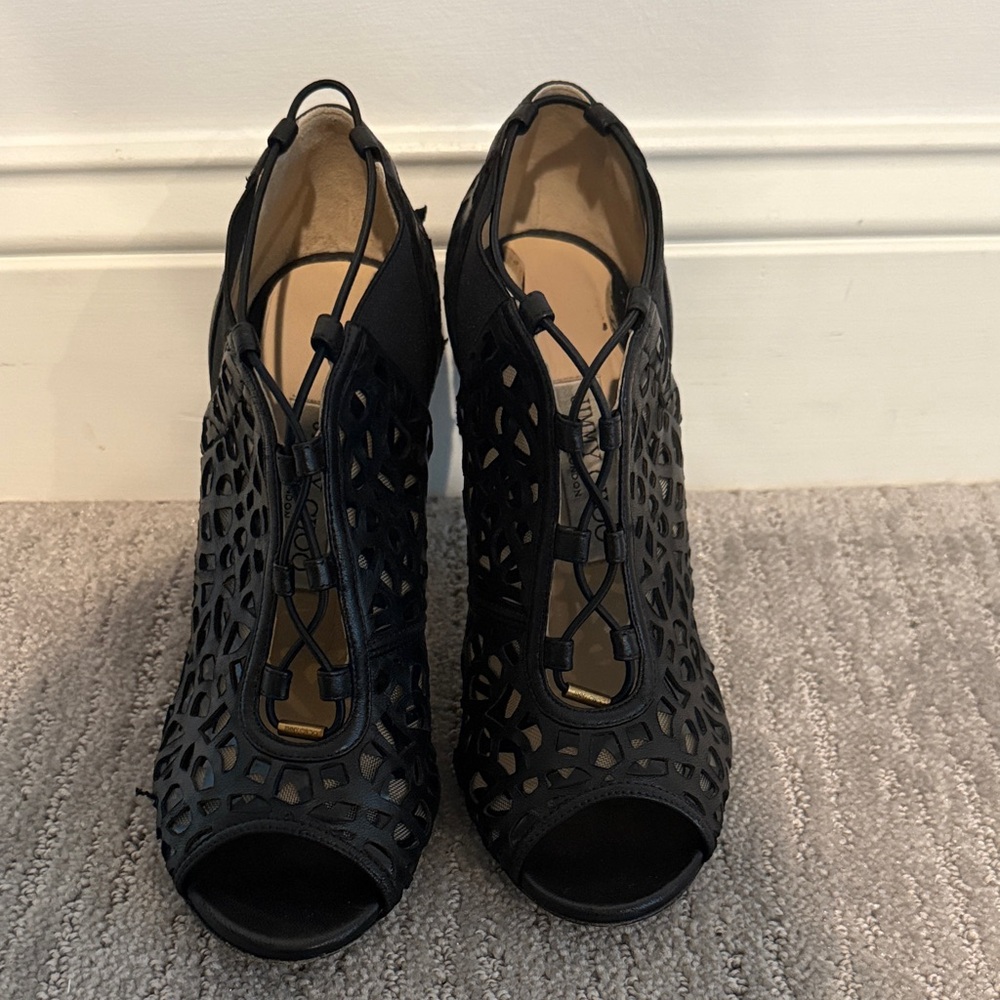 Jimmy Choo Black Cutout Heels
